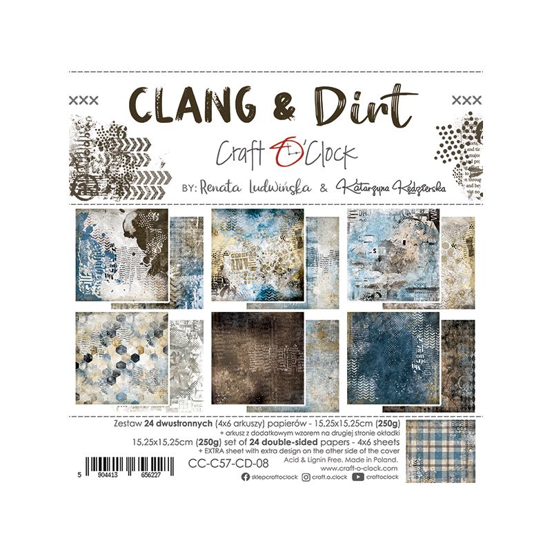 Clang & Dirt - papírkészlet 15,25 x 15,25 cm
