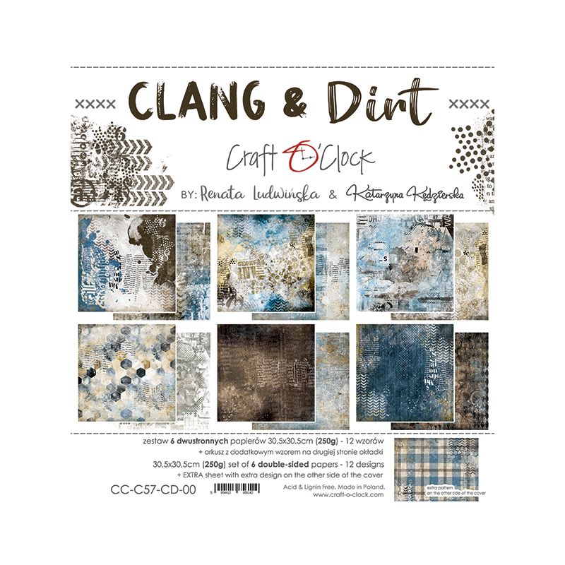 Clang & Dirt - papírkészlet 30,5x30,5cm