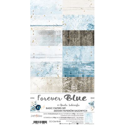 Forever Blue Basic set - papírkészlet 15,5x30,5cm