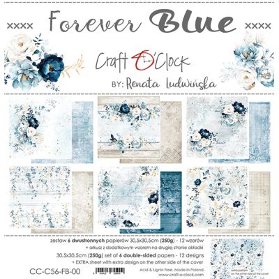 Forever Blue - papírkészlet 30,5x30,5cm