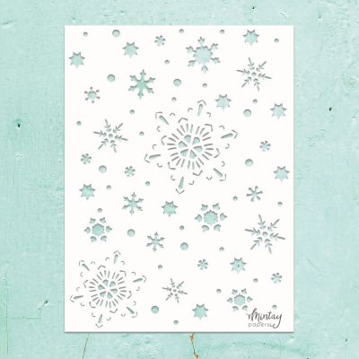 Mintay Kreativa - 6 x 8 Stencil - Snowflakes
