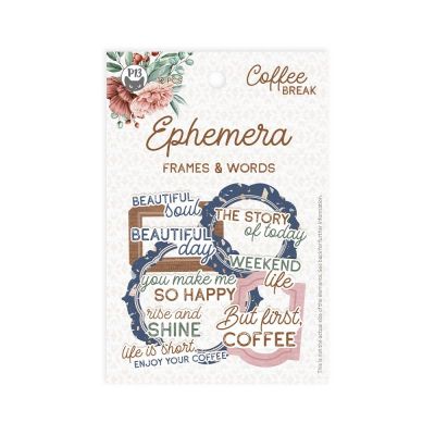 Coffee Break - Frames and Words ephemera - 12 db