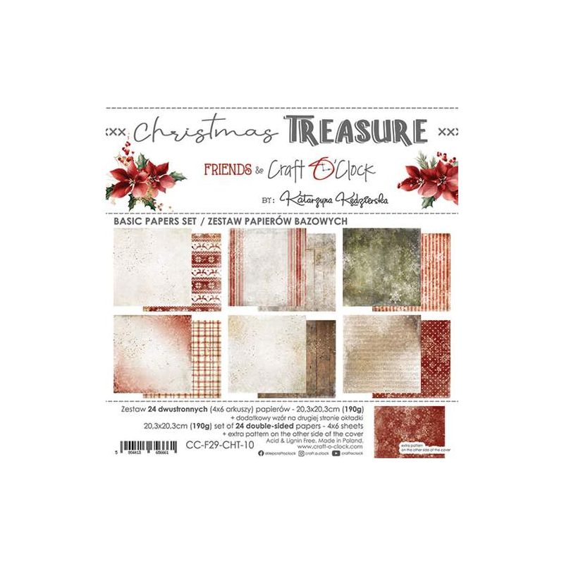 Christmas Treasure Basic set - papírkészlet 20,3 x 20,3 cm