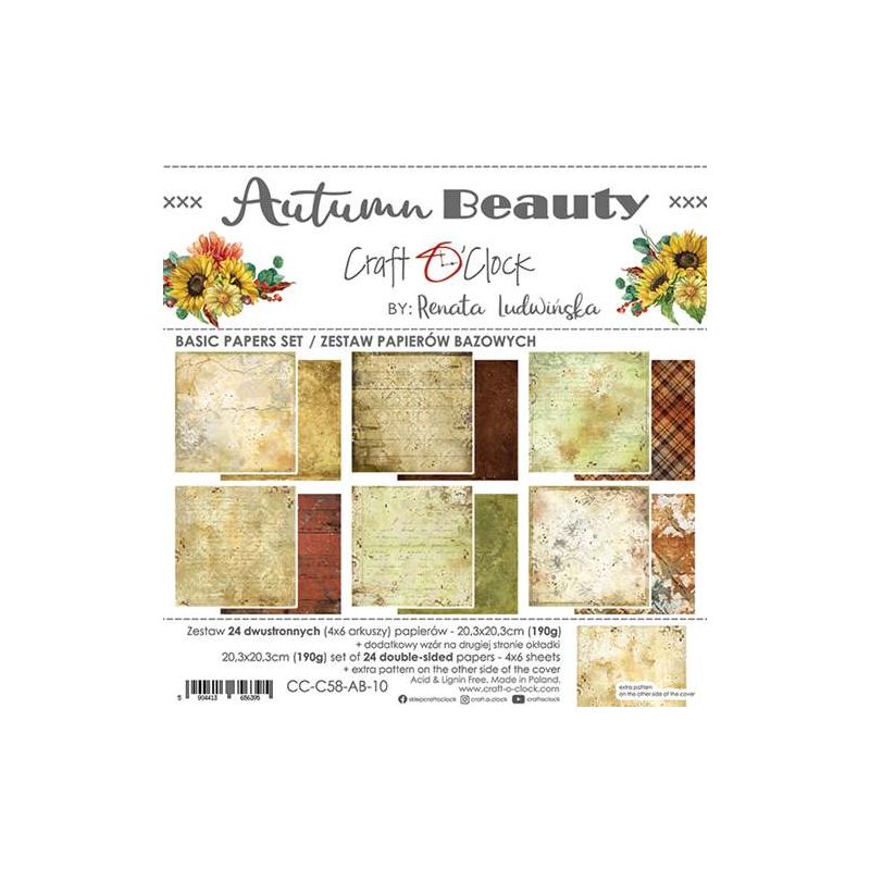 Autumn Beauty Basic set - papírkészlet 20,3 x 20,3 cm