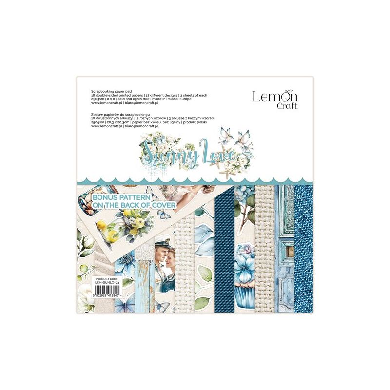 Sunny Love 8" x 8" kivágóív kollekció