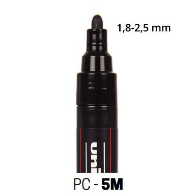 UNI POSCA PC-5M filctoll 1,8-2,5 mm - 24, fekete
