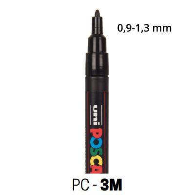 UNI POSCA PC-3M filctoll 0,9-1,3 mm - 1, fehér