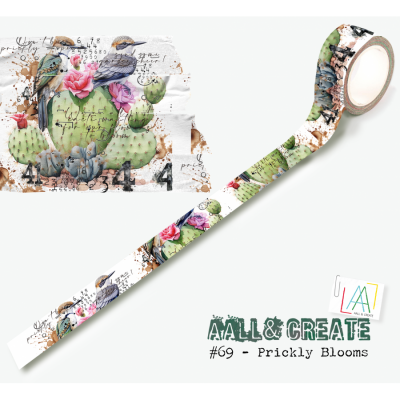 AALL and Create washi tape des.69 - Prickly Blooms