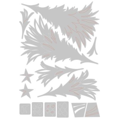 Sizzix Thinlits Colorize Vágókés szett - Trim a Tree (14db)