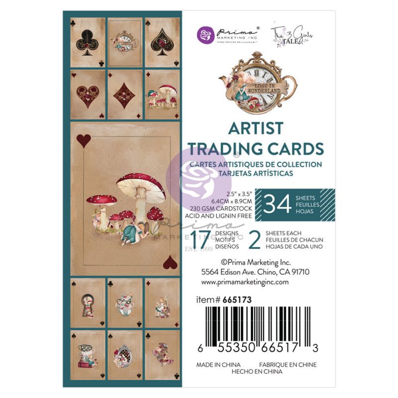 Lost In Wonderland kollekció - ATC Cards - 2,5"x3,5" - 34lap