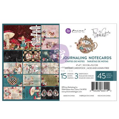 Lost In Wonderland kollekció - Journaling Cards - 4"x6" , 45 lap