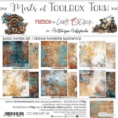 Mists of Toolbox Town Basic set - papírkészlet 20,3 x 20,3 cm