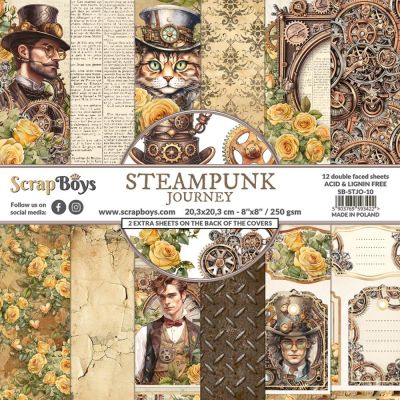 Steampunk Journey kollekció - 8"x8" - 12 lap
