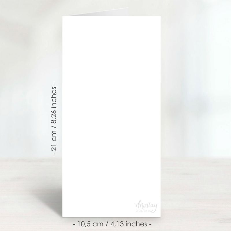 Mintay Basic - 10 db képeslap alap - 10,5 x 21 cm - fehér