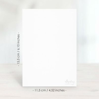 Mintay Basic - 10 db képeslap alap - 11,5 x 15,5 cm - fehér