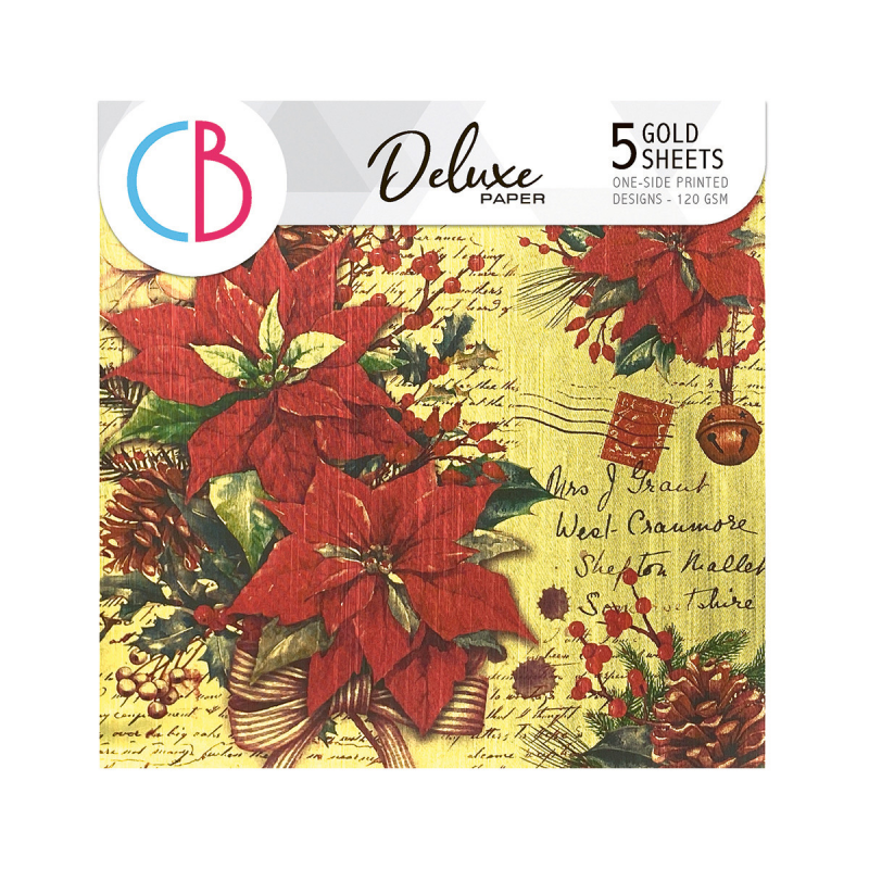Christmas Vibes 6"x6" Deluxe szett - Gold - 5db