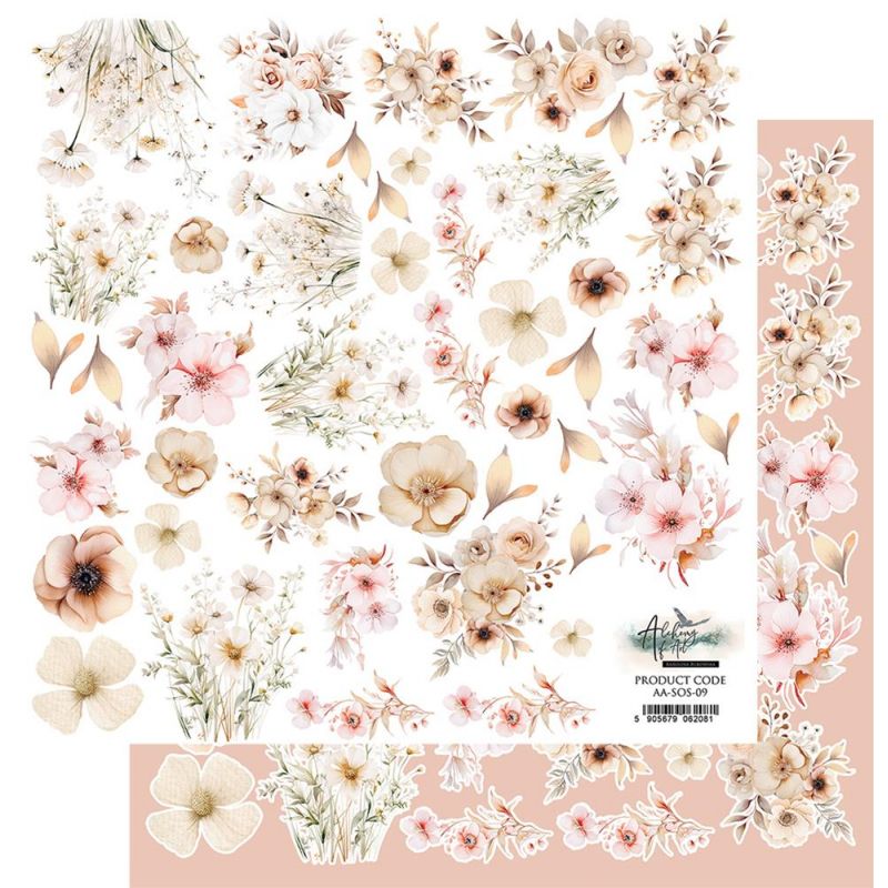 Soul of Spring - Flowers- 12'x12'-es kivágóív