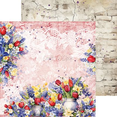 Tulip Love - papírkészlet 15,25 x 15,25 cm