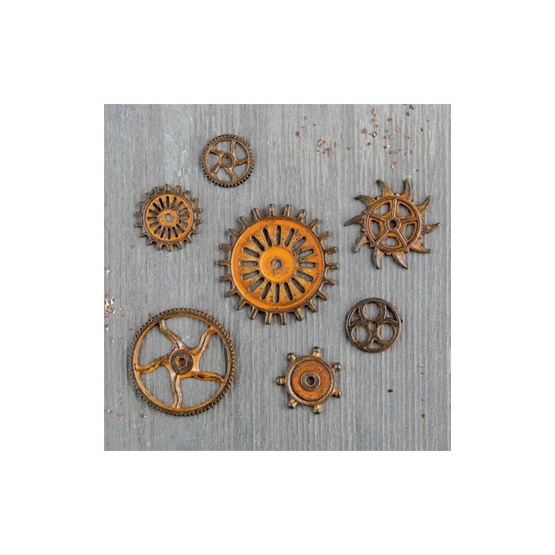 Finnabair - Vintage Mechanicals - Rusty Gears (7 db)