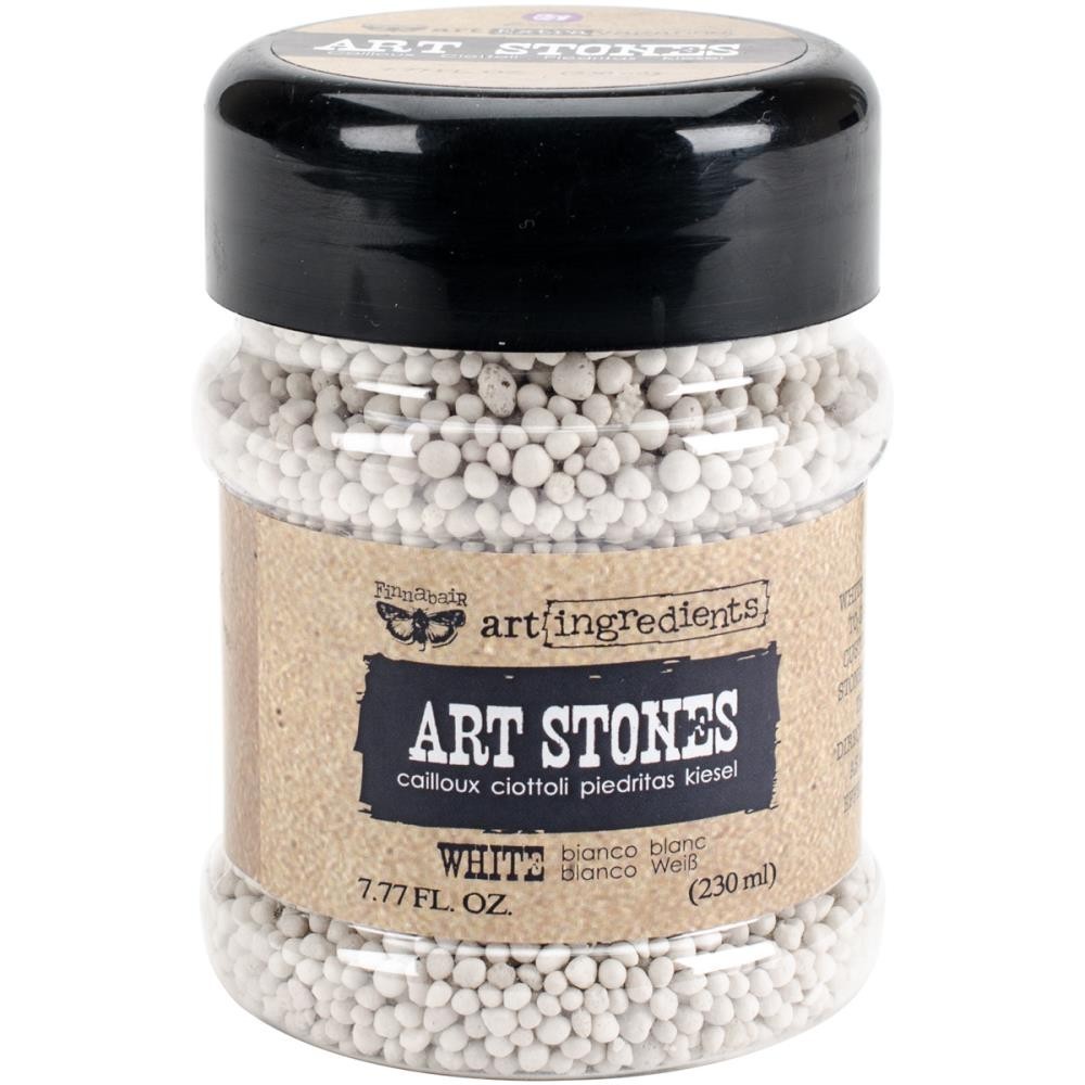 Finnabair - Art Ingredients - Art Stones 7.77 Ounces - White