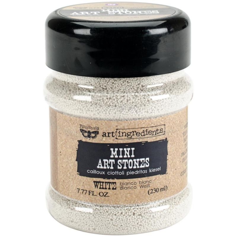 Finnabair - Art Ingredients - Mini Art Stones 7.77 Ounces - White