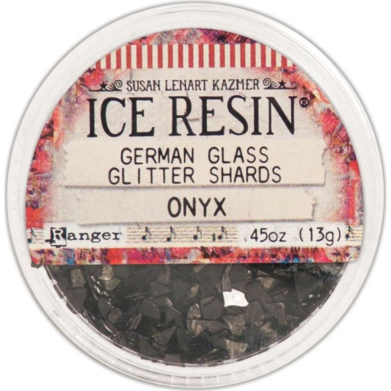 Ice Resin Glass Glitter Shards - Onyx üvegtörmelék