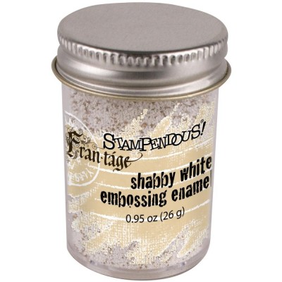 Stampendous Frantage Shabby Embossing Enamel - White